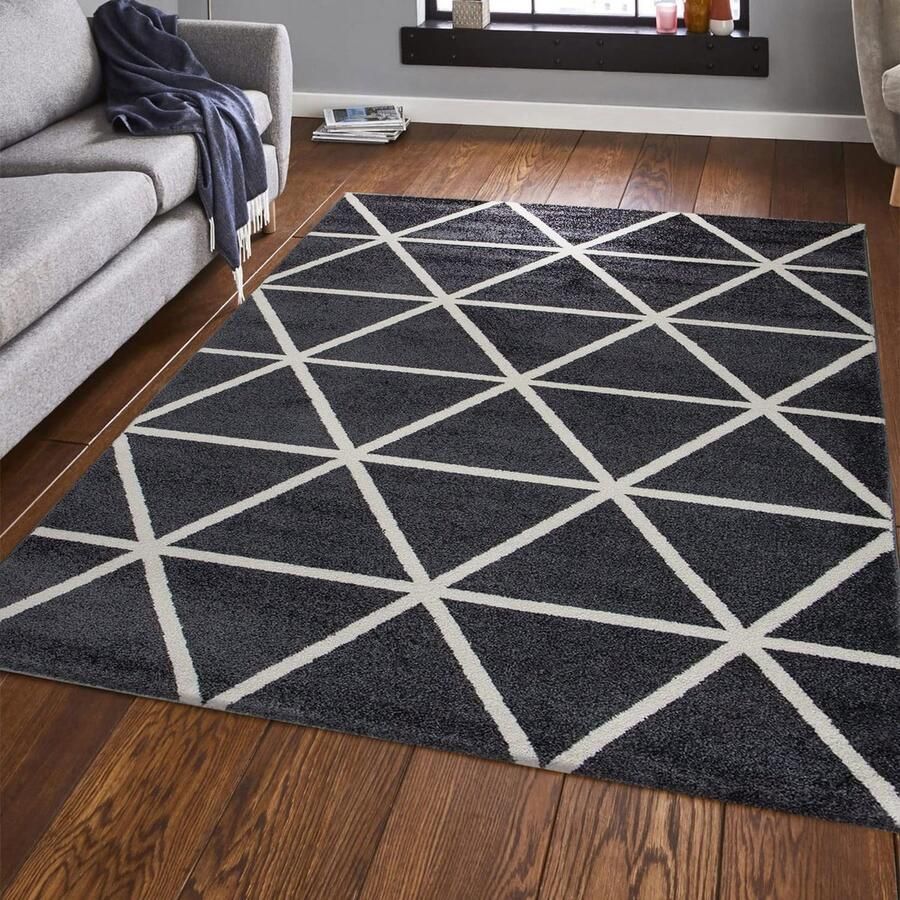 Ibenzoa Vloerkleed met Laagpolig Ontwerp in Pastel- en Neutrale Kleuren voor Elke Kamer