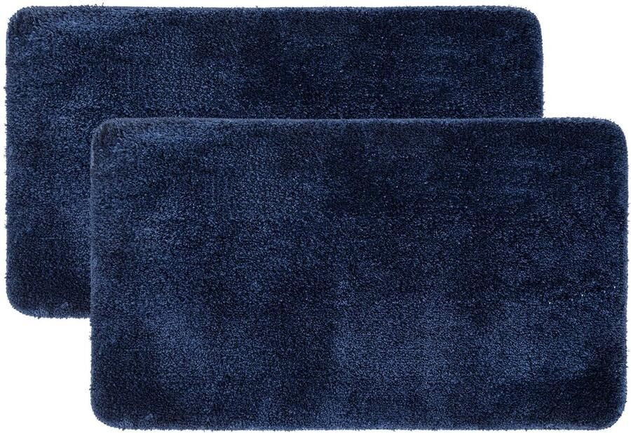 Ibenzoa Vloerkleed set van twee stuks met antislip wasbare en absorberende badmat
