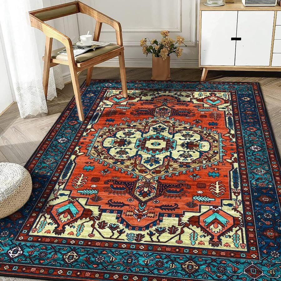 Ibenzoa Charmant Boho Vloerkleed voor Moderne Interieurs met Antislip en Vintage Design