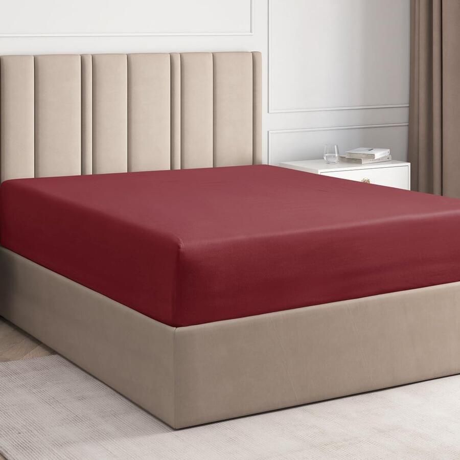 Ibenzoa Zacht en Elegant Hoeslaken van Luxe Polyester Microvezel voor Matrassen tot 30 cm Hoogte