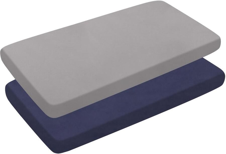 Ibenzoa Zacht en Hypoallergeen Hoeslaken voor Kinderbed Set van 2 Stuks 120 x 60 cm Ademend en Onderhoudsvriendelijk