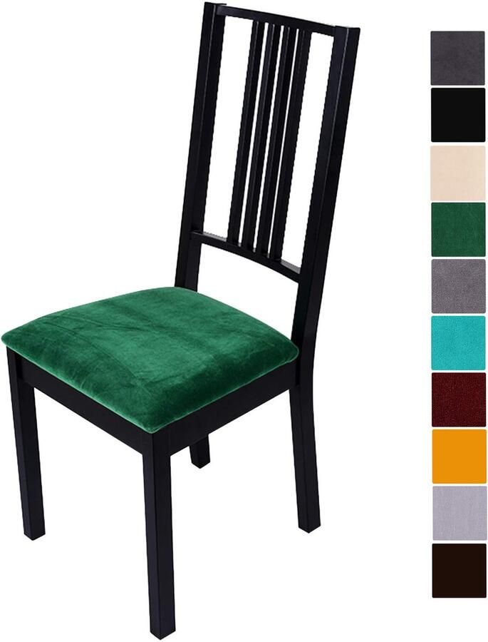 Ibenzoa Zachte en Rekbare Stoelhoezen voor Eetkamerstoelen Set van 2 Beschermende Stoelbekleding