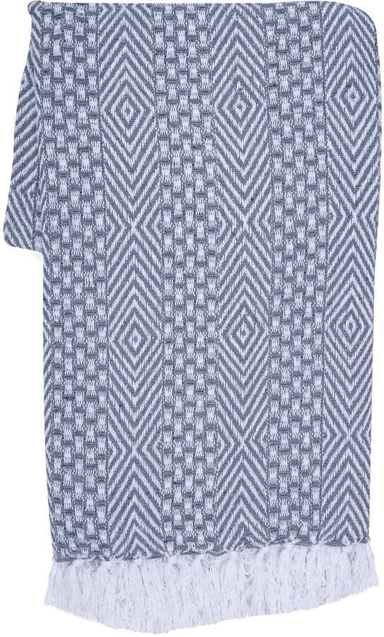 Ibenzoa Zachte en Stijlvolle Blauwe Woonkamer Deken Perfect voor Sofa Bank en Bed 152 x 127 cm