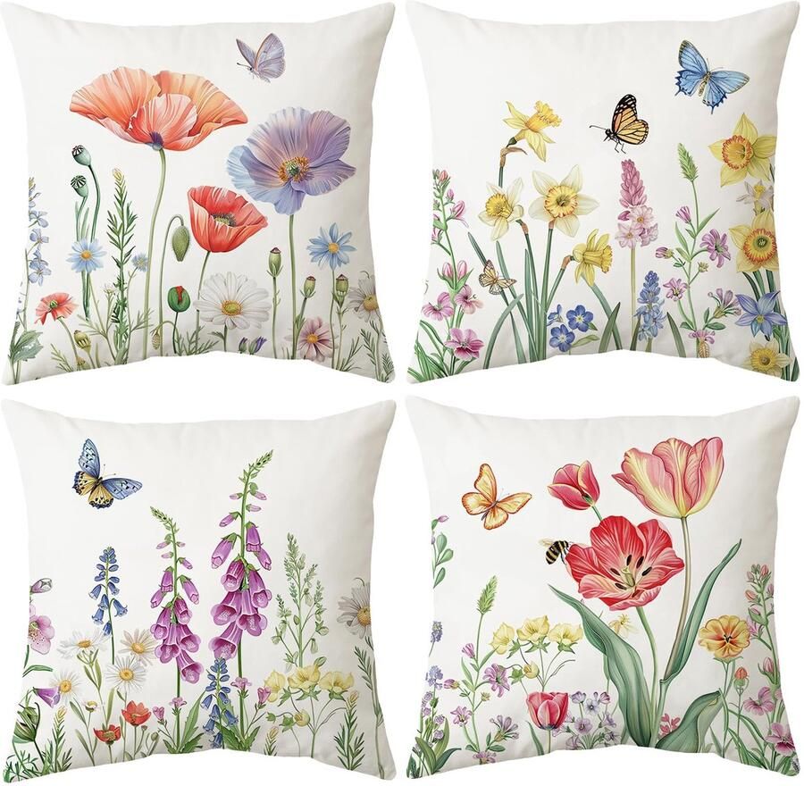 Ibenzoa Zachte Fluweel Kussenslopen Decoratieve Kussenhoezen 45x45cm Perfect voor Bank Slaapkamer en Auto