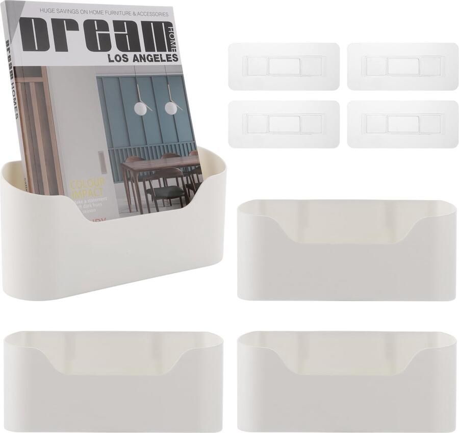 Ibenzoa Zelfklevende Organizer Set van 4 voor Keukenkastdeur en Wandmontage Ruimtebesparend Ontwerp