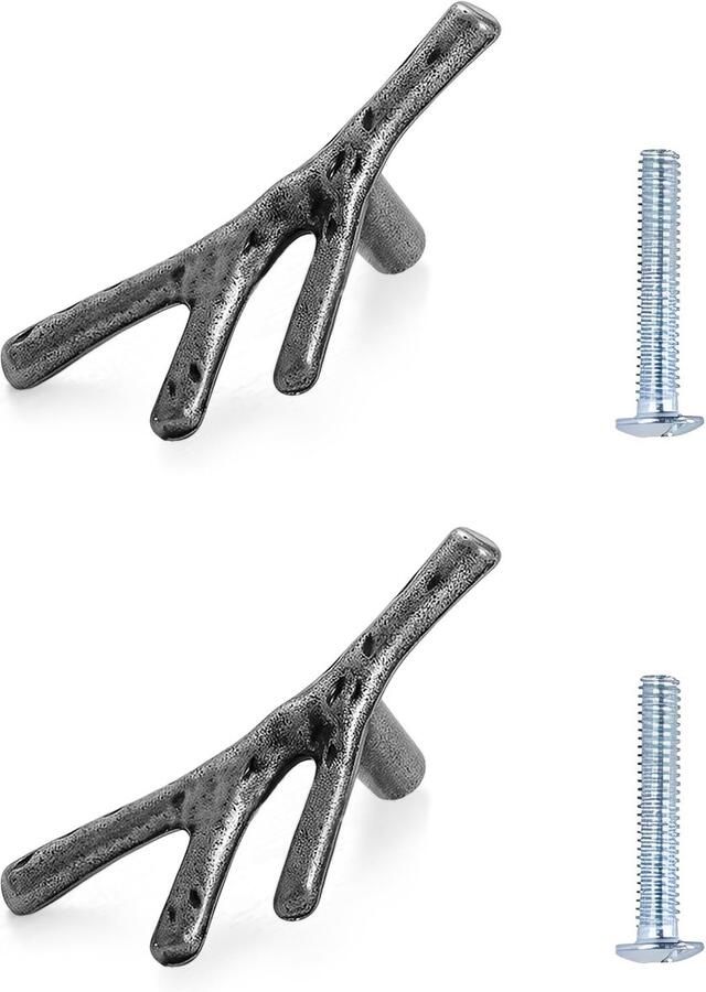 Ibenzoa Zilveren Meubelgrepen in Elegante Boomtakvorm voor Klassieke en Moderne Interieurs