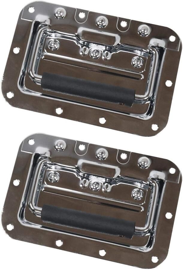 Ibenzoa Zware Stalen Handgrepen met Inbouwplaat voor Transportkisten en Koffers