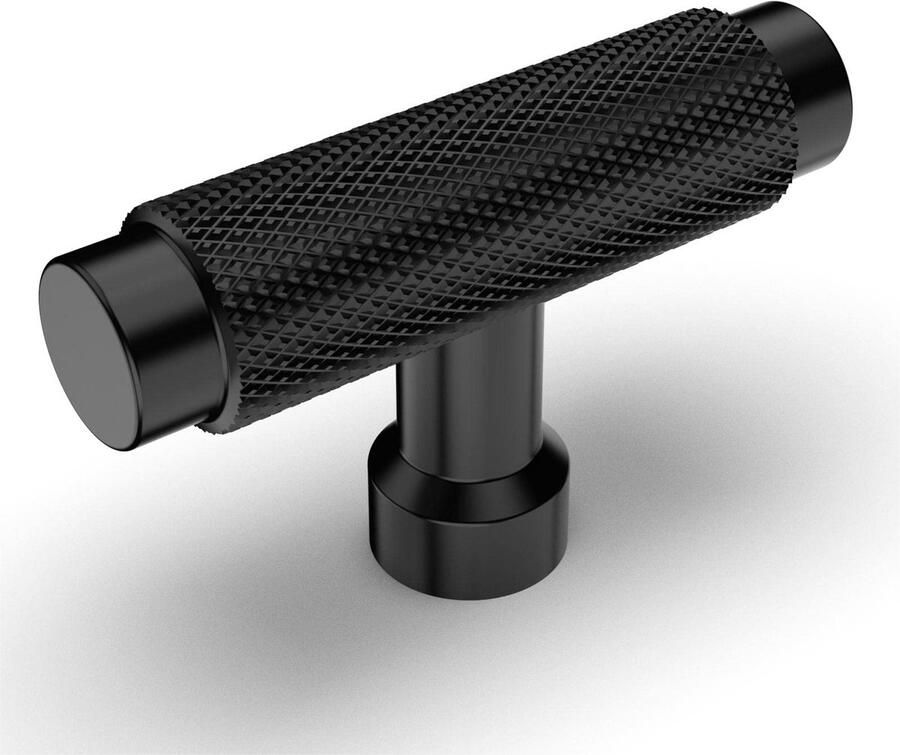 Ibenzoa Zwart Meubelknoppen Set van 10 Stuks Kastknoppen Robuust Roestvrij Staal voor Toepassingen