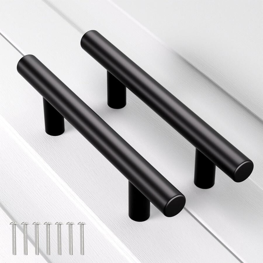 Ibenzoa Zwarte Meubelgrepen Set van 15 Stuks met Schroeven voor Toepassingen
