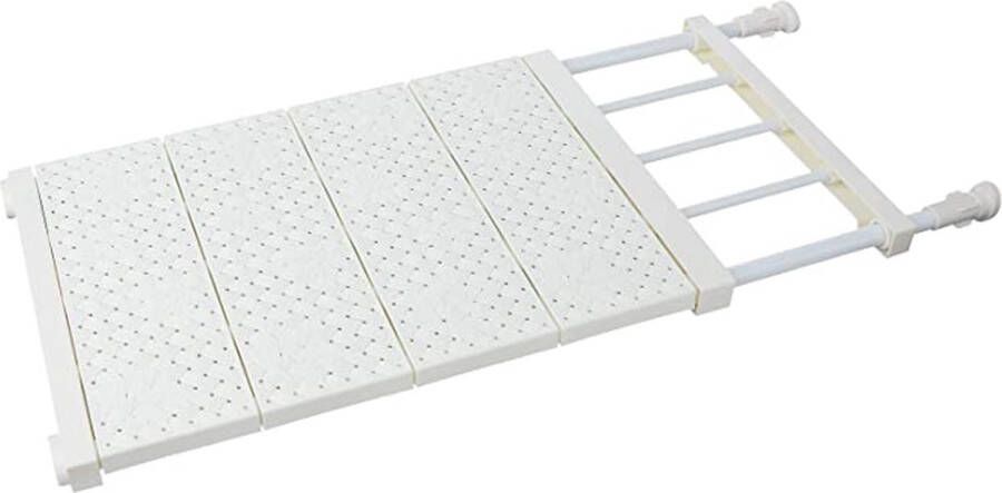 IBright Verstelbare Kastplank Legplank Kleding kast Organizer Draagt tot 25 kg 53 90x30 cm Wit