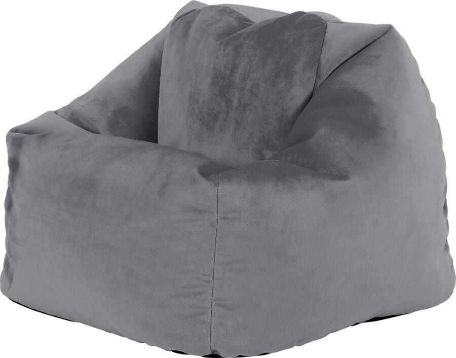 Icon Aurora Kinderzitzakken Houtskool Zitzakstoel Zitzak Kind met Vulling Woonkamerzitzakken