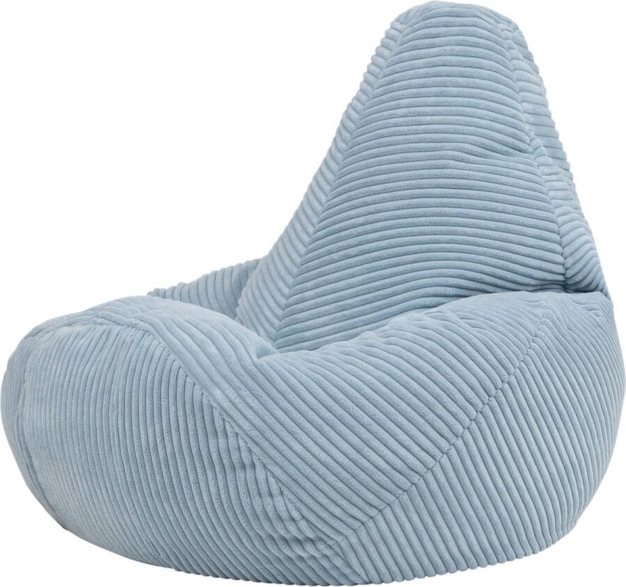 Icon Dalton Corduroy Kinderzitzakken Blauw Zitzakstoel Zitzak Kind met Vulling Woonkamerzitzakken