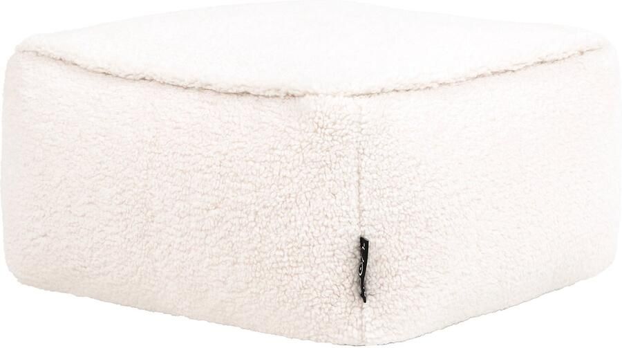 Icon Amara Hocker Wit Poef met Vulling Woonkamerzitzakken