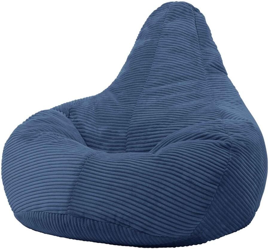 Icon Dalton Zitzak Fauteuil Gaming Ribfluweel Denimblauw