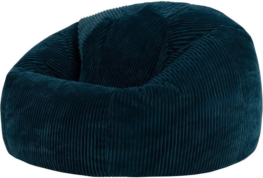 Icon Kingston XL Zitzak Fauteuil Ribfluweel Blauwgroen