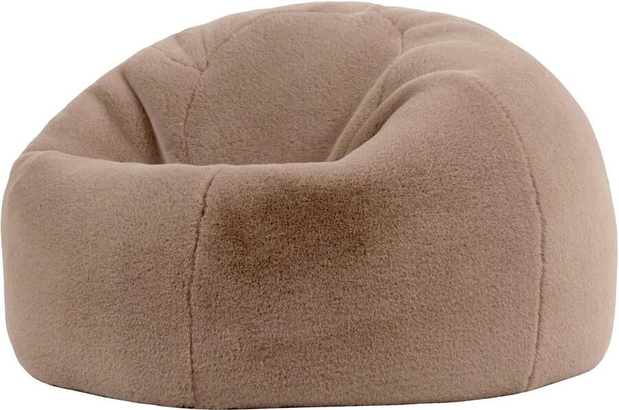 Icon Kingston Zitzak Fauteuil Fluffy Pluche Imitatiebont Mocha