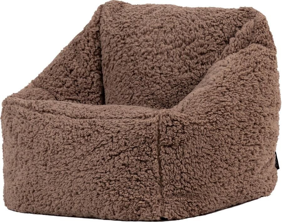 Icon Natalia Kinderzitzak Stoel Fluffy Pluche Teddy Mocha