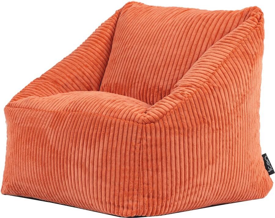 Icon Natalia Kinderzitzak Stoel Ribfluweel Terra-oranje