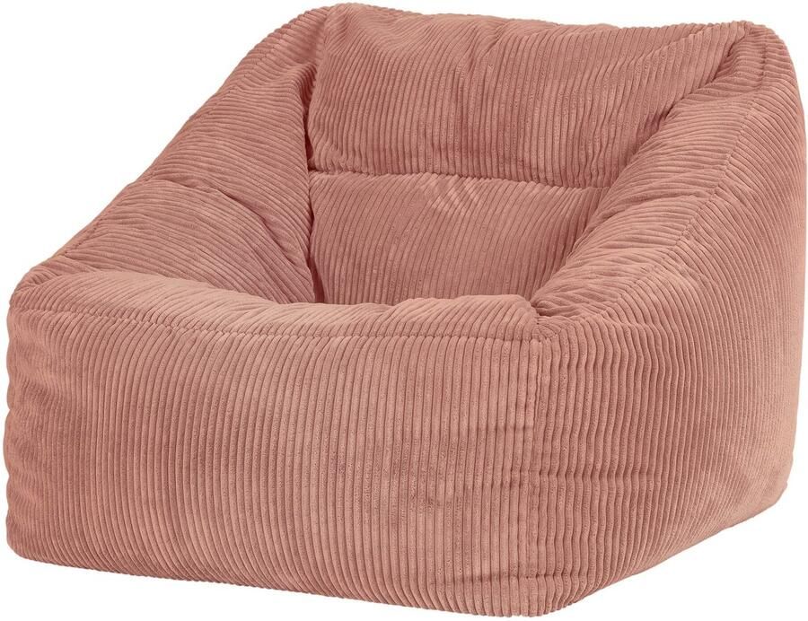 Icon Natalia XL Zitzak Fauteuil Ribfluweel Oud roze