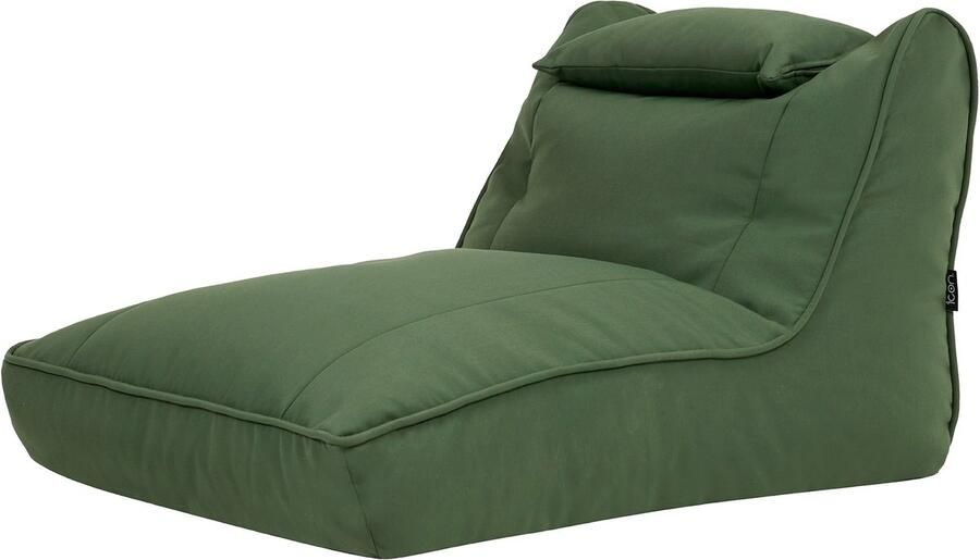 Icon Nova Olefin Zitzak Lounger Groen XXL Zitzakstoel Volwassenen met Vulling Zitzakken