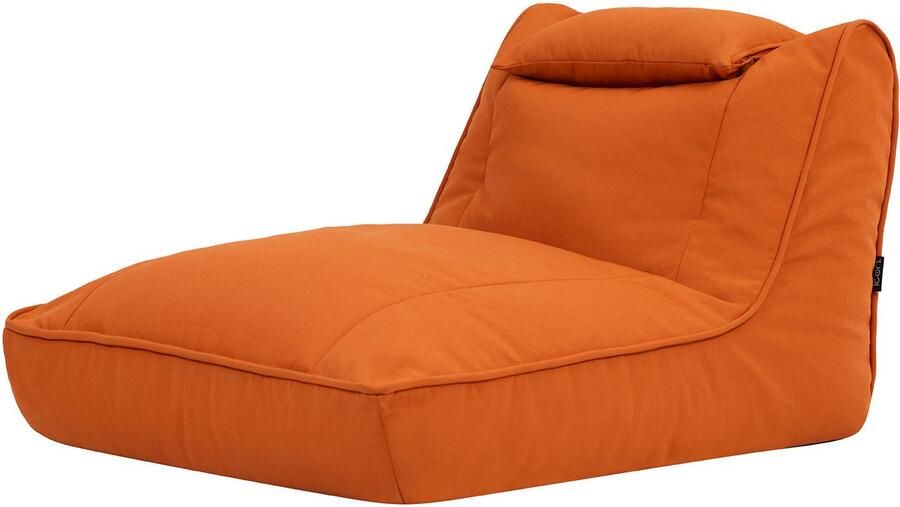 Icon Nova Olefin Zitzak Lounger Oranje XXL Zitzakstoel Volwassenen met Vulling Zitzakken