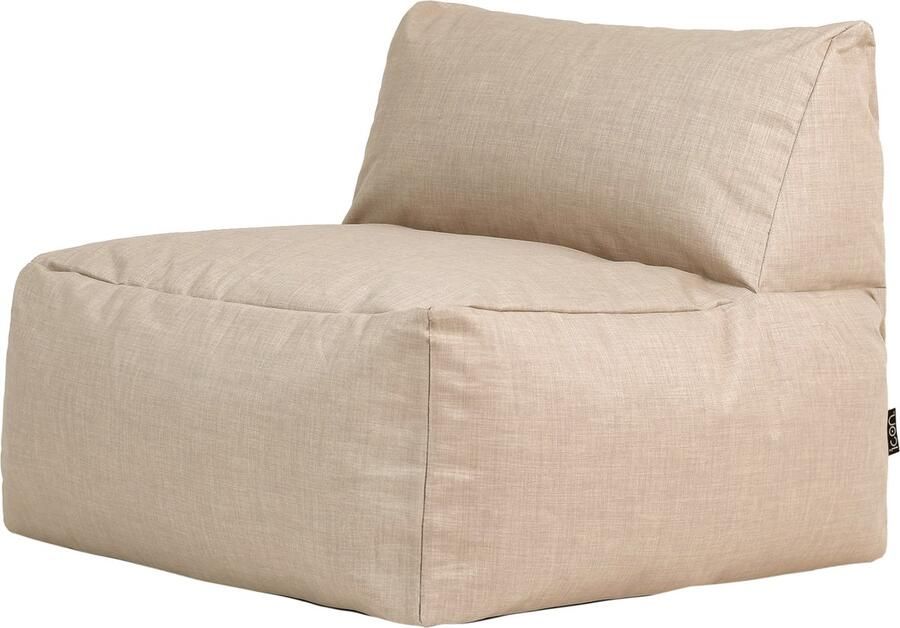 Icon Tetra Modulaire Zitzak voor Binnen en Buiten Beige XXL Zitzakstoel Zitzak Volwassenen met Vulling Woonkamerzitzakken