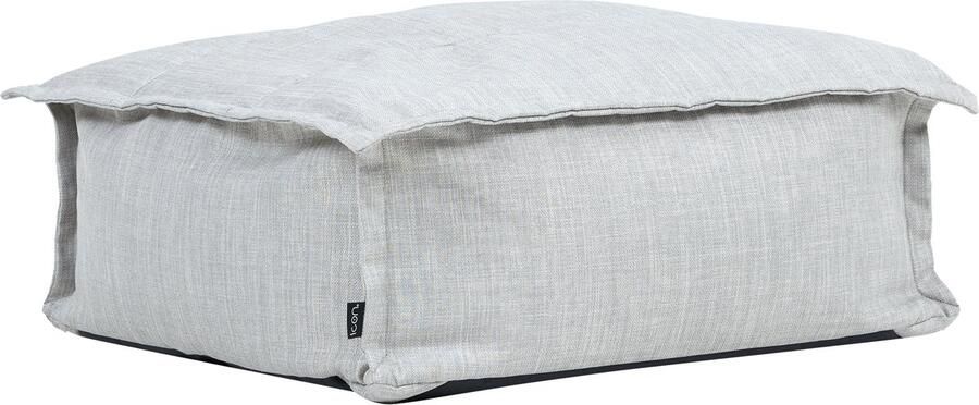 Icon Vita Voetenbank voor Binnen en Buiten Grijs XXL Zitzak Stoel met Vulling Poef Woonkamerzitzakken