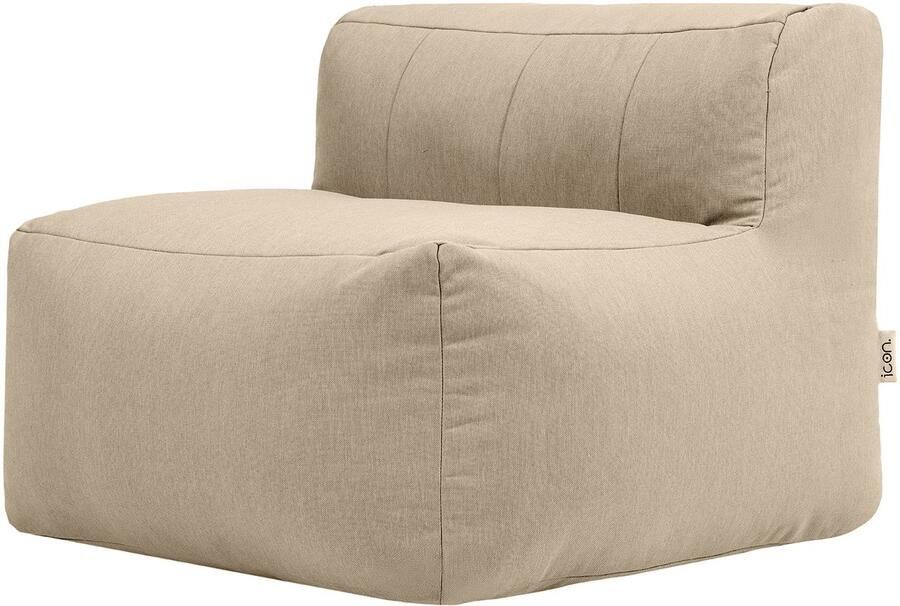 Icon Zen Modulair Fauteuil van Olefin voor Binnen en Buiten Beige Schuim Zitzak Bank