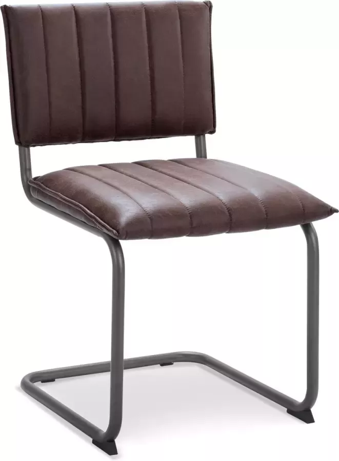 Icon Living Stoel Denton Stof Rawhide Brown 09 Gun color frame