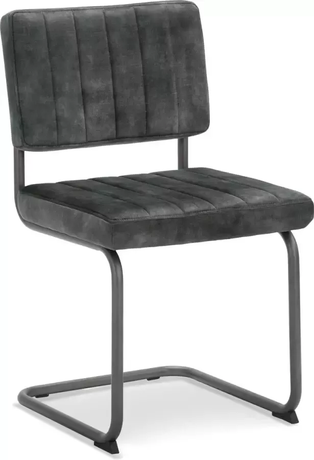 Icon Living Stoel Sevilla Stof Adore Hunter 156 Gun color frame