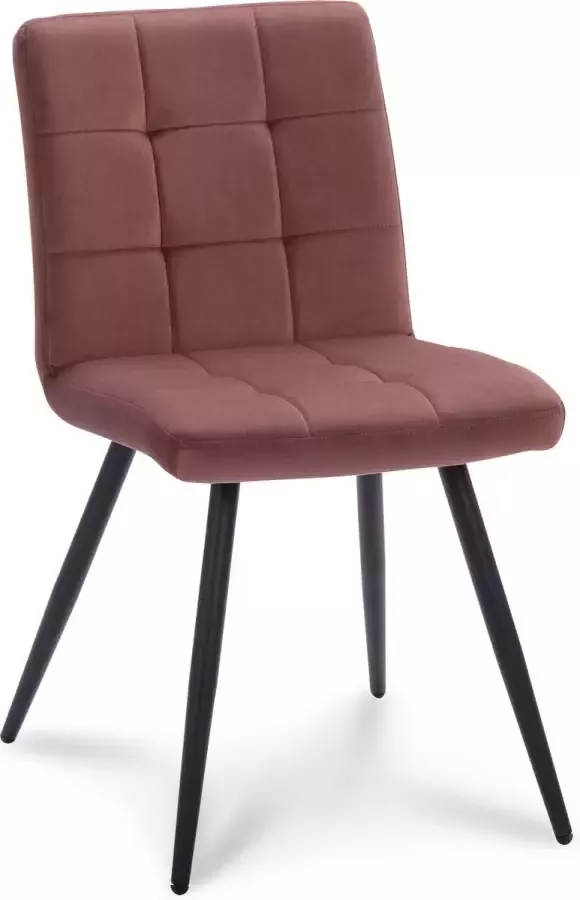 Icon Living Stoel Tobi Stof Velvet Oud Rose 23 Poot Black - Foto 2