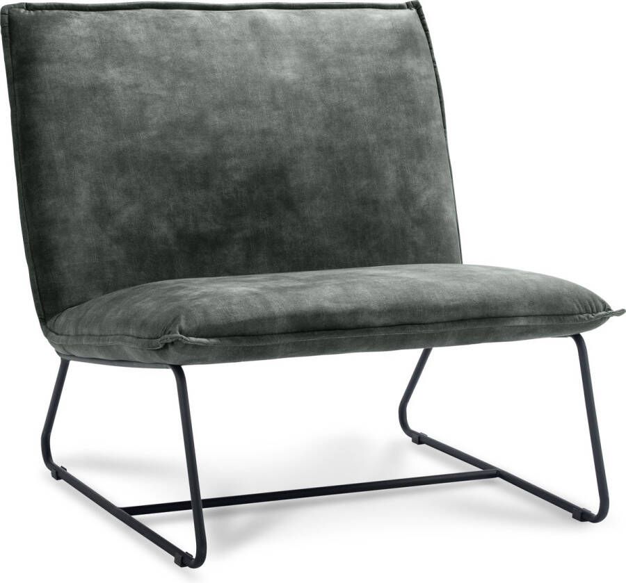 Icon Living Fauteuil Coco 1 5-zits Velours Donker Groen