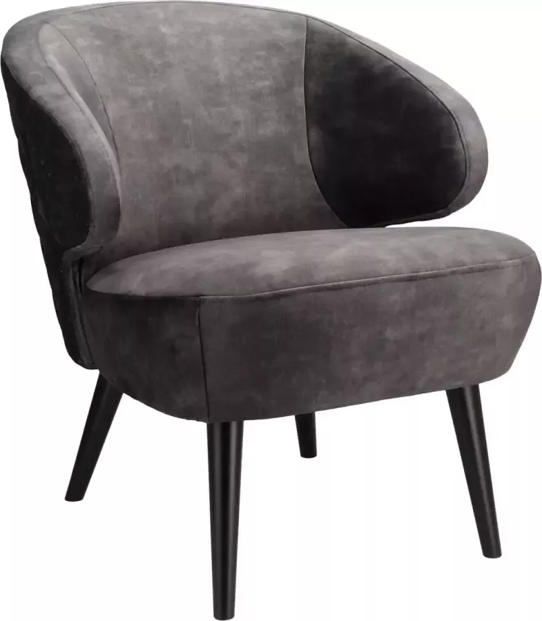 Icon Living Fauteuil Milly Velours Antraciet