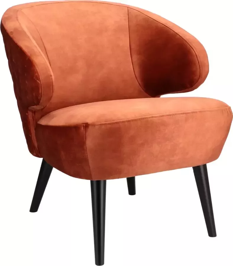 Icon Living Fauteuil Milly Velours Koper