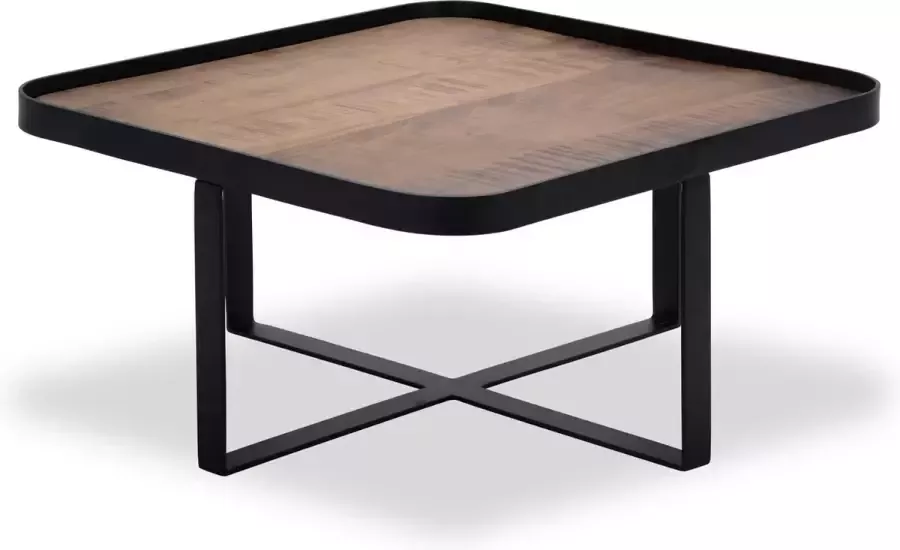 Icon Living Salontafel Hub 1 Wood Natural Metal Matt Black