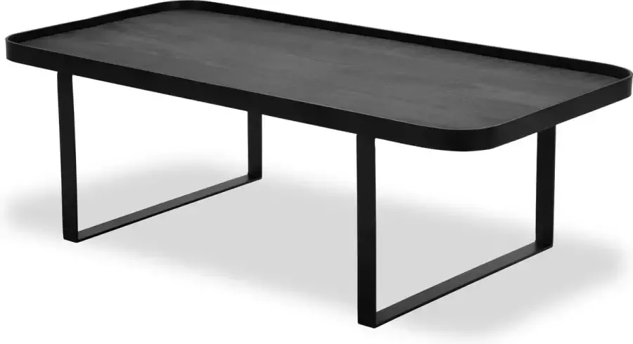 Icon Living Hub 002 Salontafel Hout Zwart Rechthoek