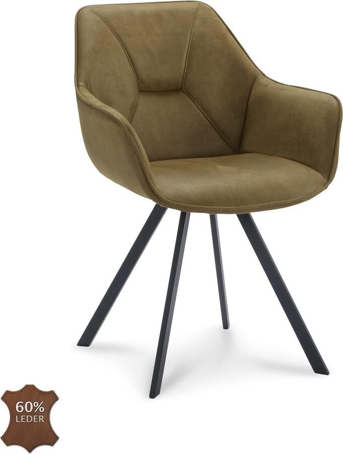 Icon Living Armstoel Twelve Stof Adore Hunter 156 Poot Black