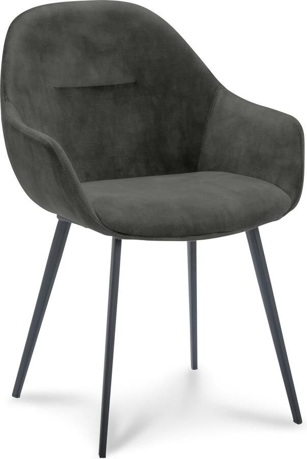 Icon Living Armstoel Twelve Stof Adore Hunter 156 Poot Black