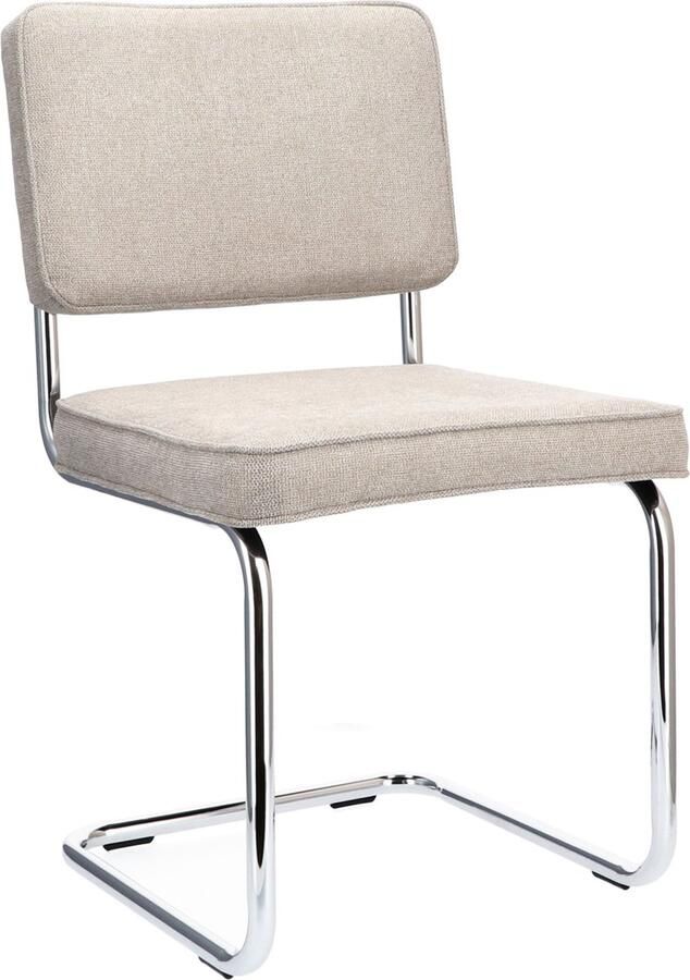 Icon Living Stoel Biko Stof Bloq Steel 149 chrome frame