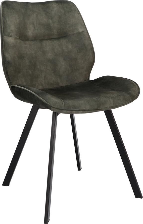 Icon Living Stoel Maeve Stof Adore Hunter 156 Poot Black