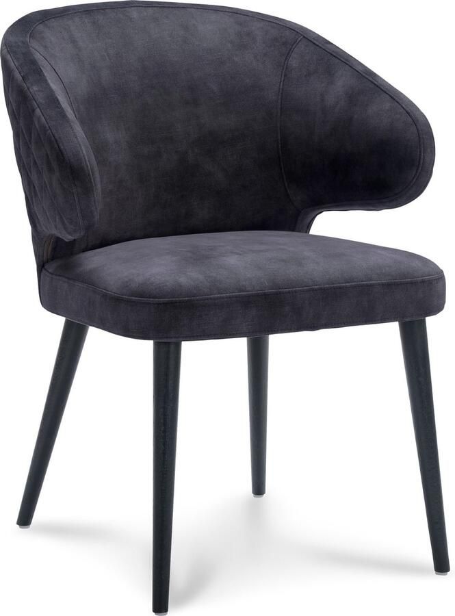 Icon Living Eetkamerstoel set van 2 Milo Velours Cognac