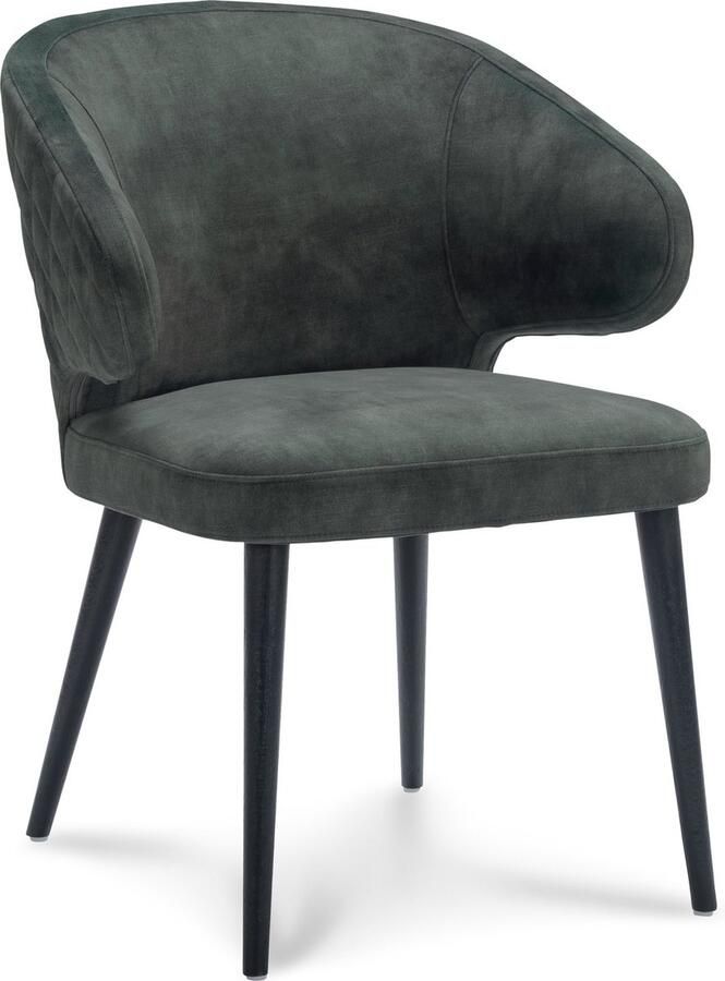 Icon Living Stoel Milo Stof Adore Hunter 156 Poot Black