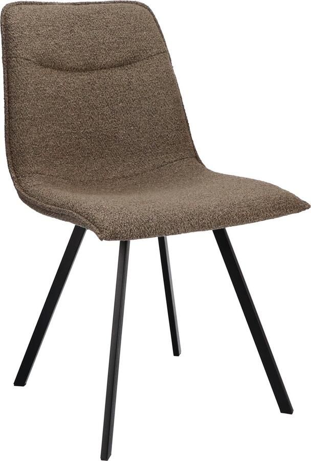 Icon Living Stoel Nola Stof Alpine Brown 15Poot Black