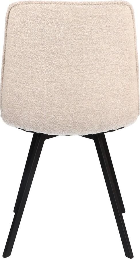 Icon Living Stoel Nola Stof Alpine Natural 01 Poot Black - Foto 2