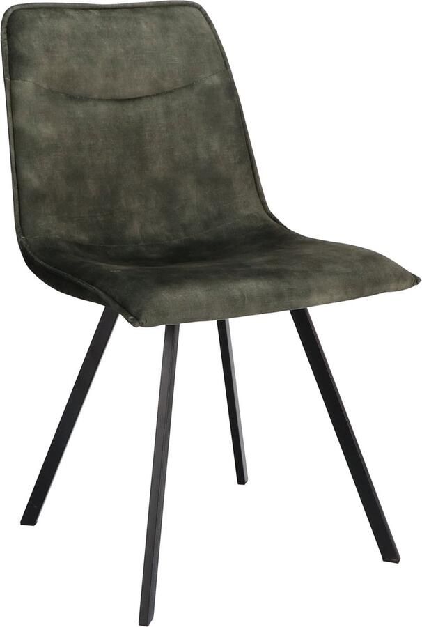 Icon Living Stoel Nola Velvet Adore Hunter Poot Zwart