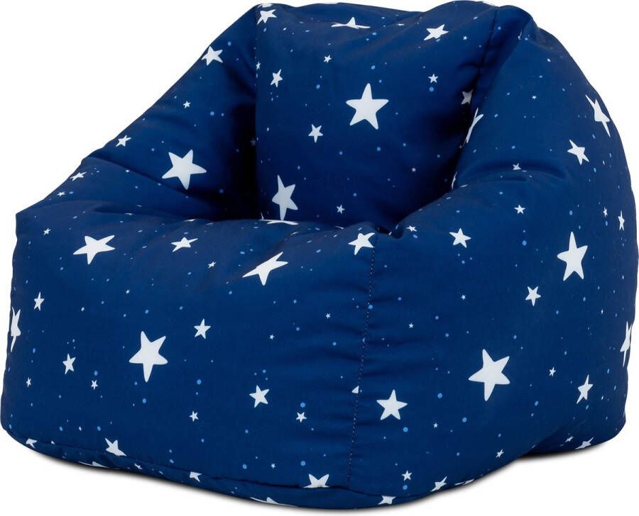 Icon Sterrenhemel Kinderzitzakken Marineblauw Zitzakstoel met Vulling Zitzak Buiten Kind Weerbestendig