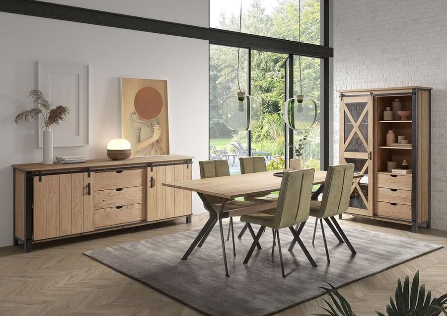 IDEA Eetkamertafel MUMBAI 200 cm in massieve acacia