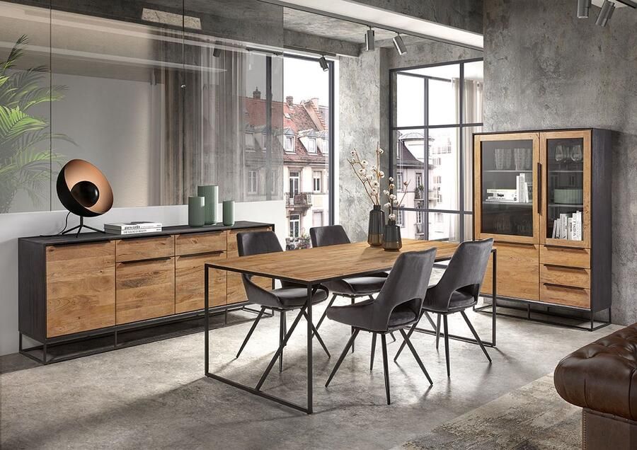 IDEA Eetkamertafel TOULON 2-tone in massieve mango