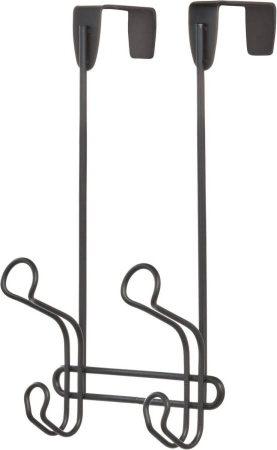 IDesign Deurkapstok 2 ophanghaken 32047EU Ophangen zonder boren Geschikt voor stompe deur