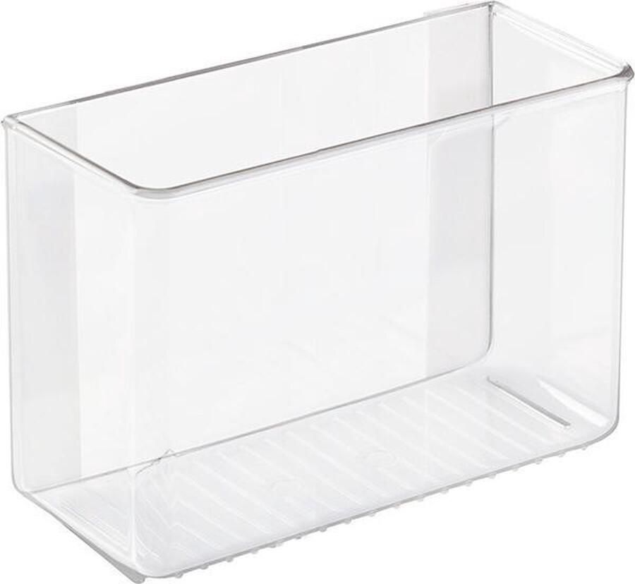 IDesign Wand organizer zonder boren Transparant Ophangen zonder boren Medium (20 5 x 9 x 16 5 cm)